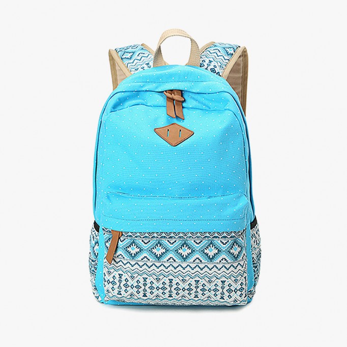 Canvas Printing Women Backpack