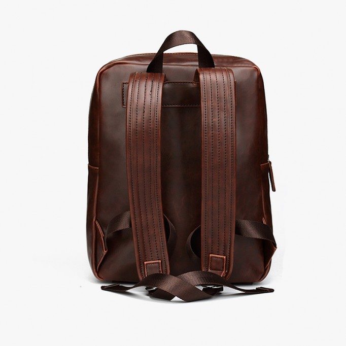 Crazy Horse Vintage Casual Leather Backpacks