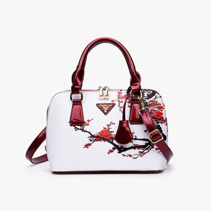 Printing Floral Leather Bag