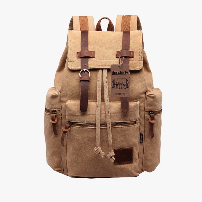 Vintage Military Canvas &amp; Leather Backpacks