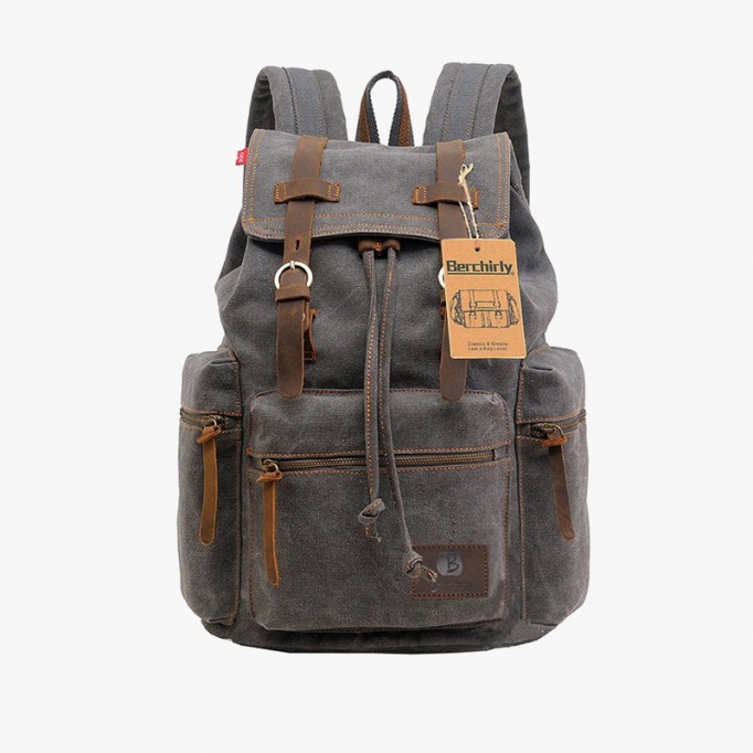 Vintage Military Canvas &amp; Leather Backpacks