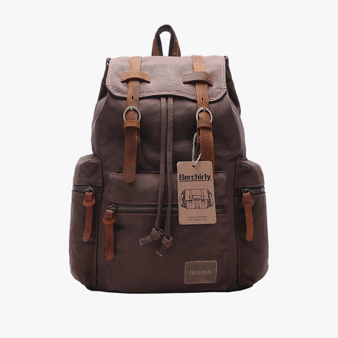 Vintage Military Canvas &amp; Leather Backpacks